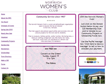 Tablet Screenshot of norwichwomensclub.org